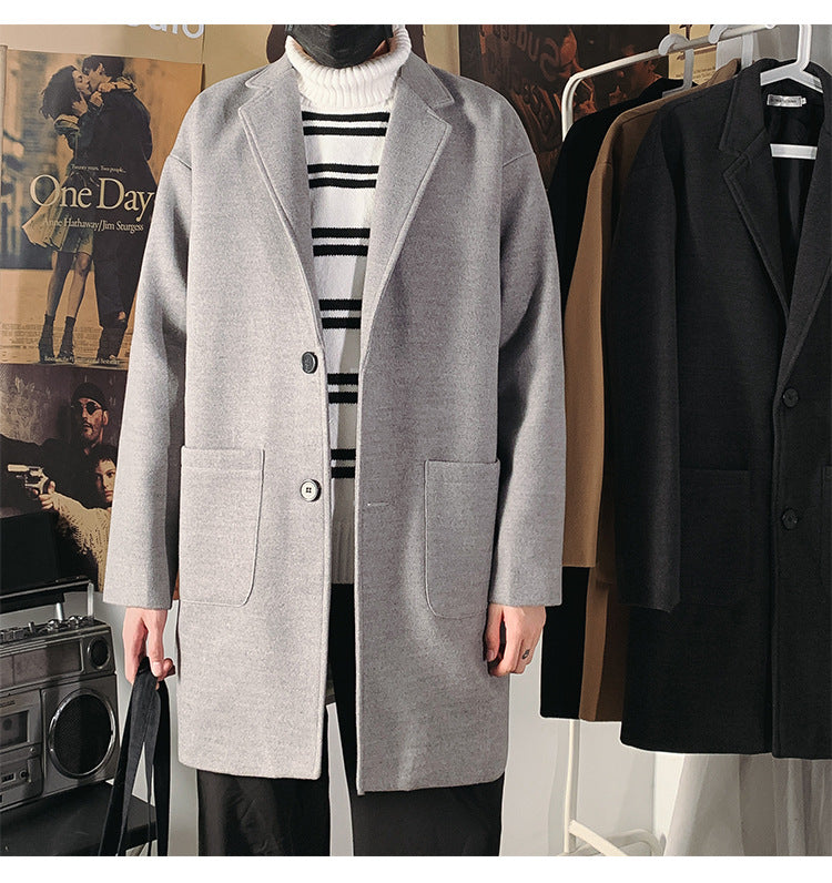 Men's Slim Woolen Coat