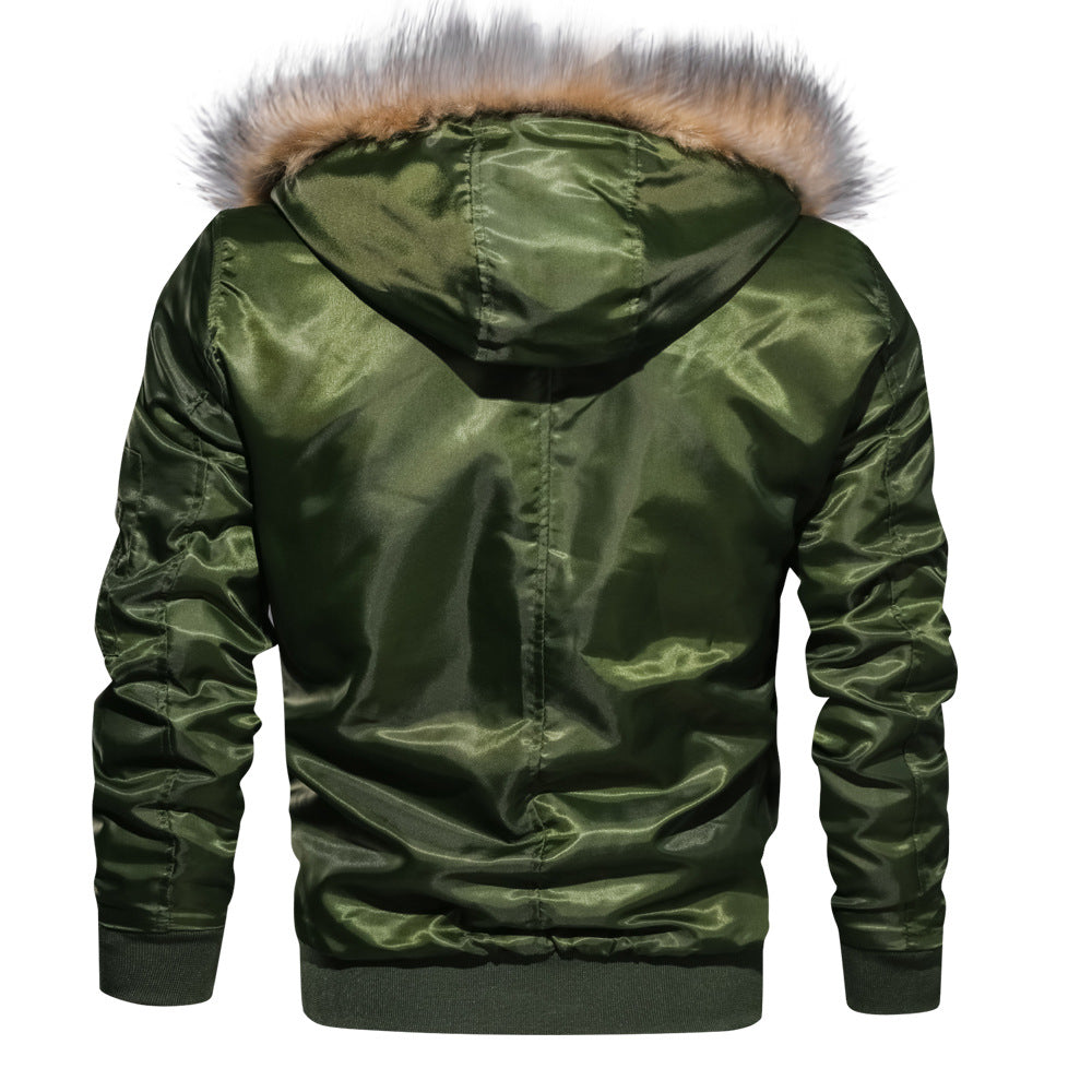 Herren Winter Fliegerjacke Verdickter Baumwollmantel Air Force