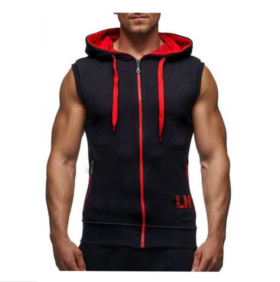 Hooded sleeveless vest