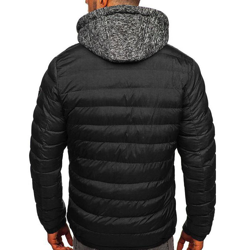 Zweiteilige Baumwolljacke mit Kapuze für Herren