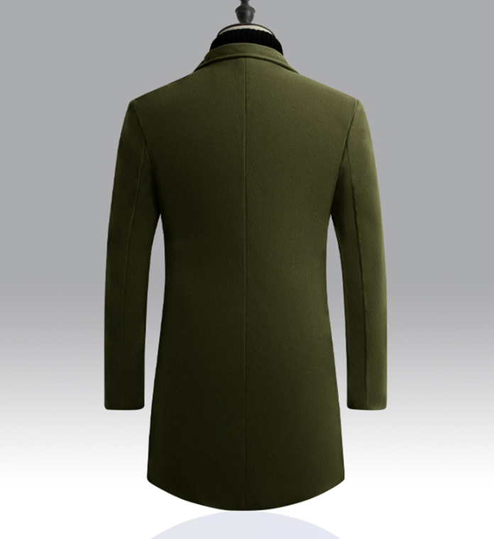 Men's long trench coat