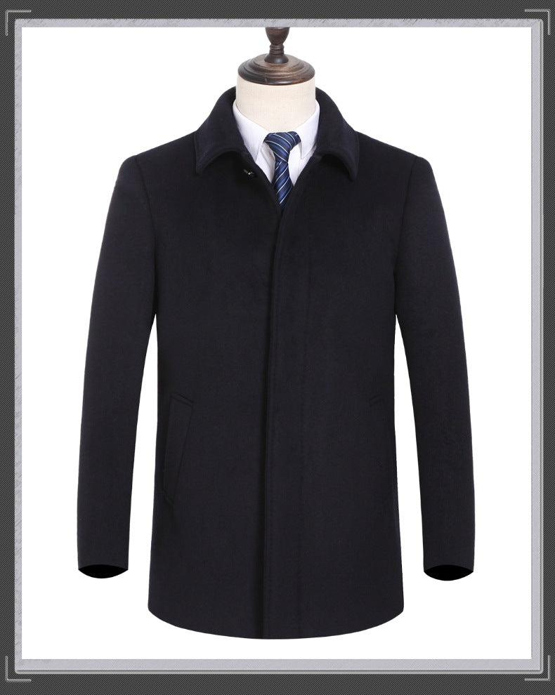 Men's thick cashmere coat