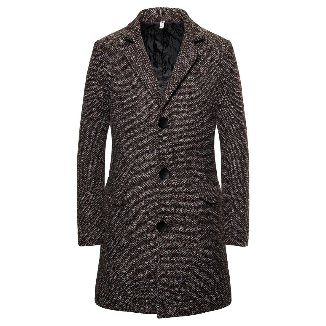 Woolen coat men's single-breasted men's woolen trench coat