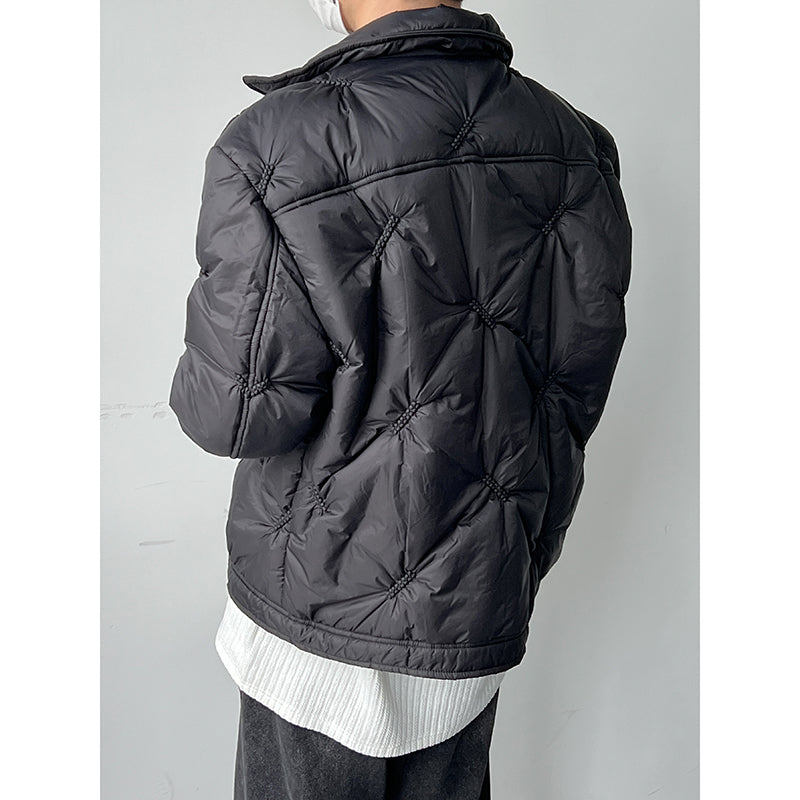 Fashion Everything Personality Small Fragrant Wind Cotton-padded Jacket Temperament Black Coat