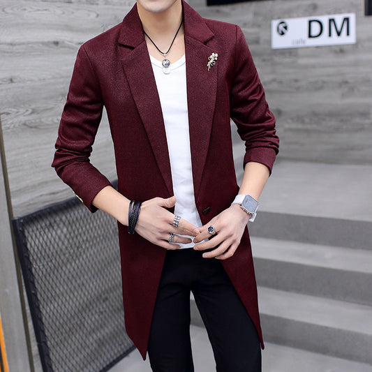 Men's Thin Korean Style Trendy Suit Jacket
