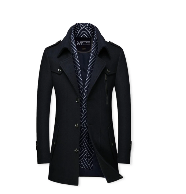 Scarf Collar And Cotton Thickened Coat Are Fashionable