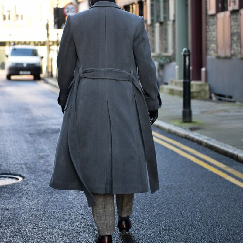 Langer Trenchcoat für Herren, modische Freizeitjacke für Herren