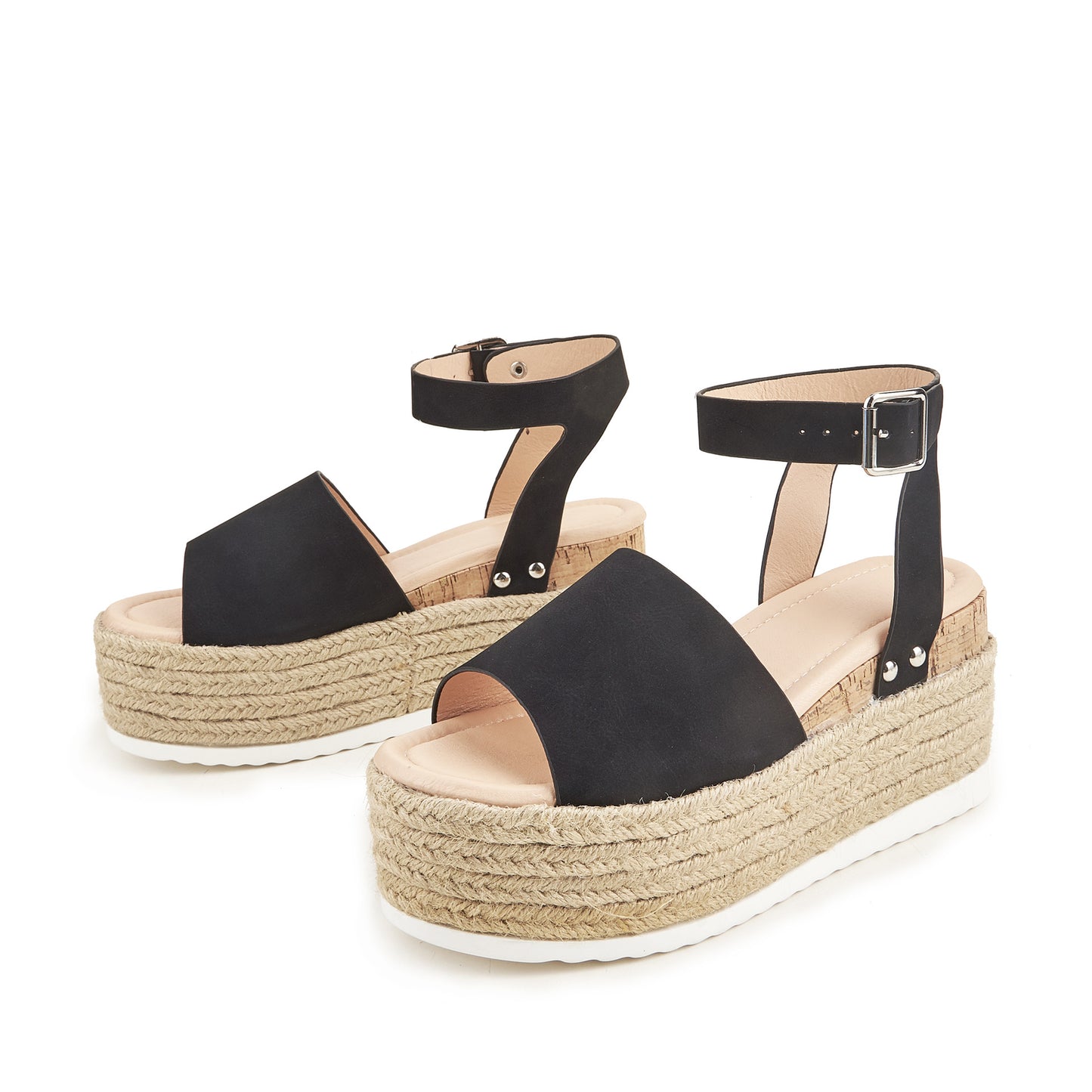 Wedge Heel Platform Women's Flat Sandals Outside Wear Large Size Sandals Hemp Rope Summer Sandals Women