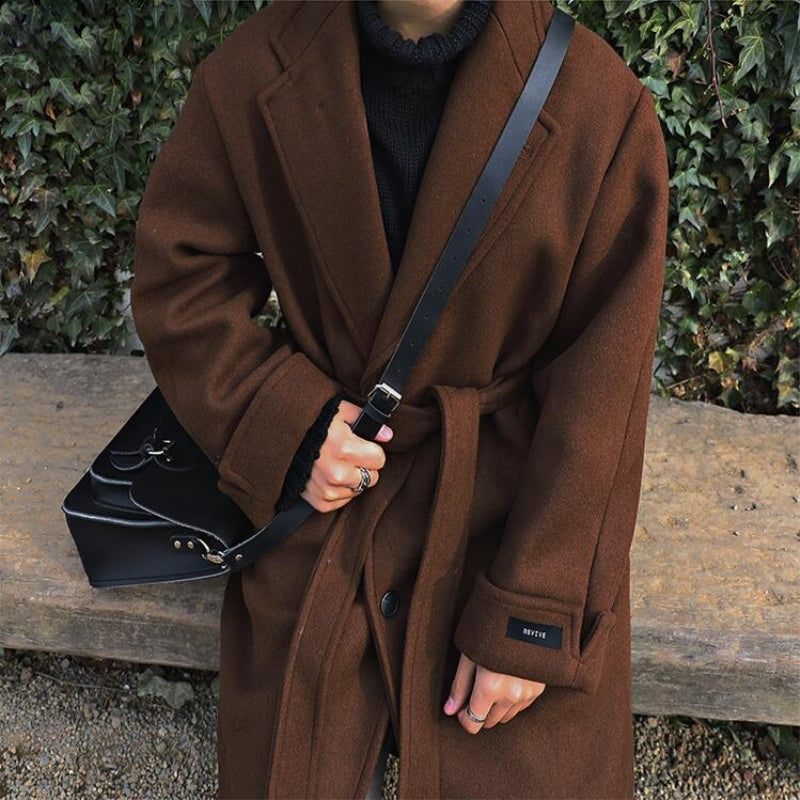 Mid-length trench coat