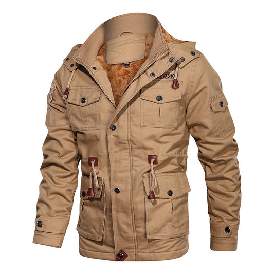 Mountainskin Herren Winter Fleecejacken Warmer Kapuzenmantel Dicke Thermo-Oberbekleidung Männliche Militärjacke Herren Markenkleidung