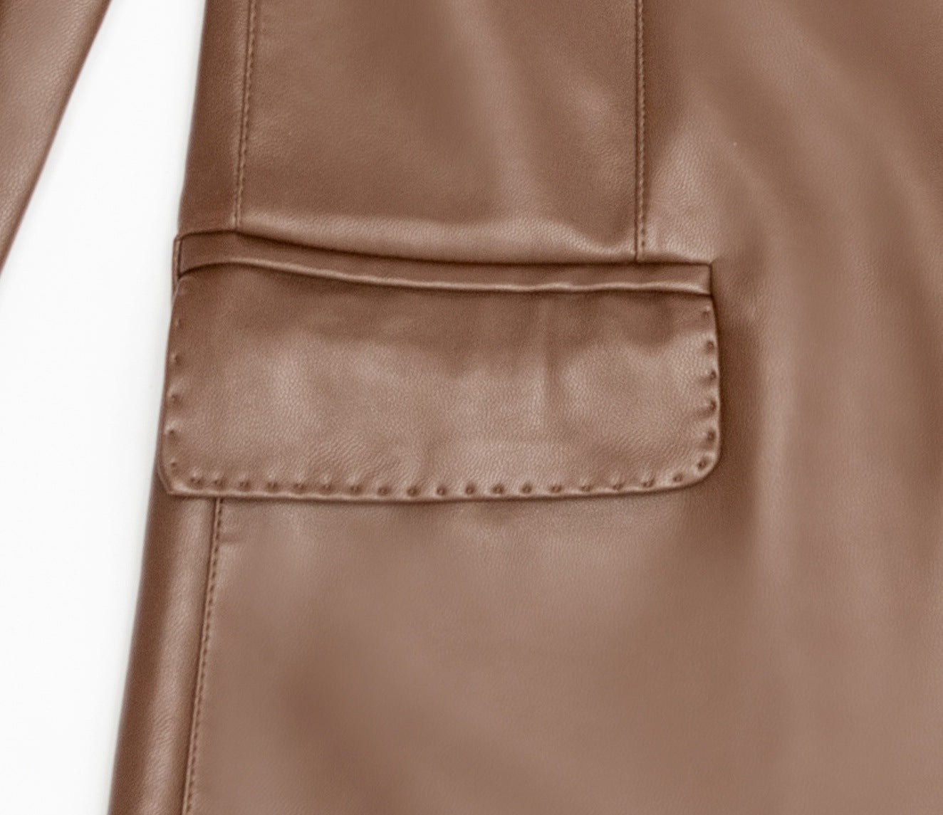 Washed Coat Leather Casual Jacket
