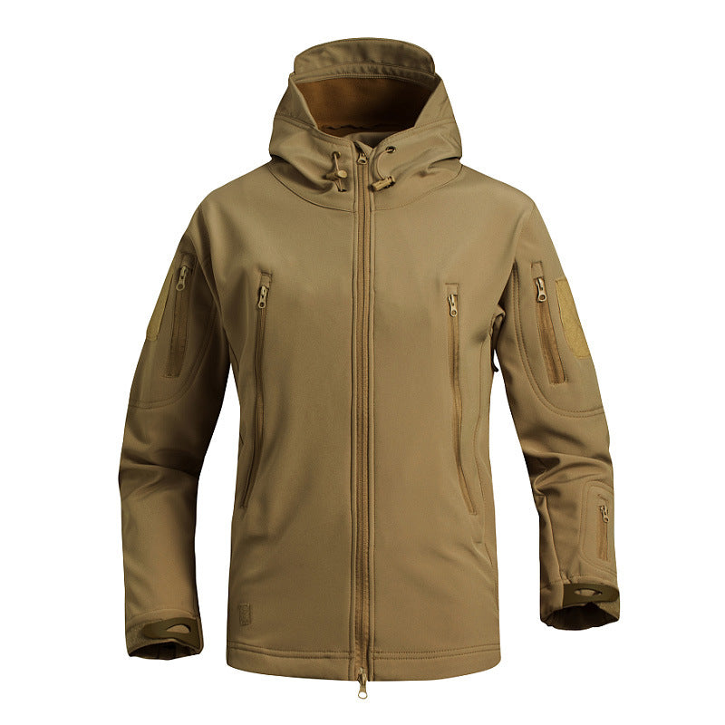 Waterproof soft shell jacket