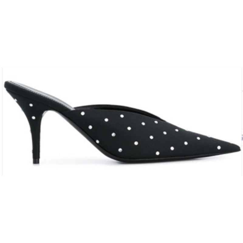 Sexy High Heeled Shoes V-Mouth Thin Heel Pointed Slippers Women Shoes