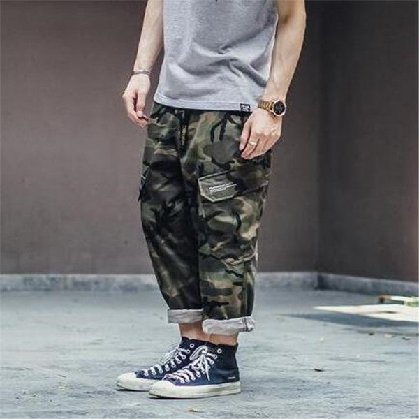 Men Fashion Streetwear Slim Fit Ankle Trousers