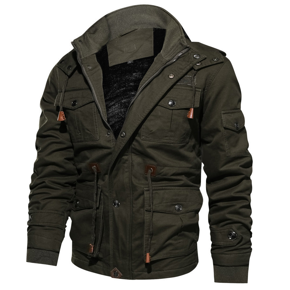 Mountainskin Herren Winter Fleecejacken Warmer Kapuzenmantel Dicke Thermo-Oberbekleidung Männliche Militärjacke Herren Markenkleidung