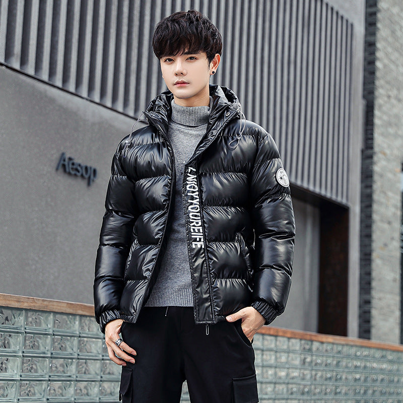 Glossy jacket men's cotton jacket