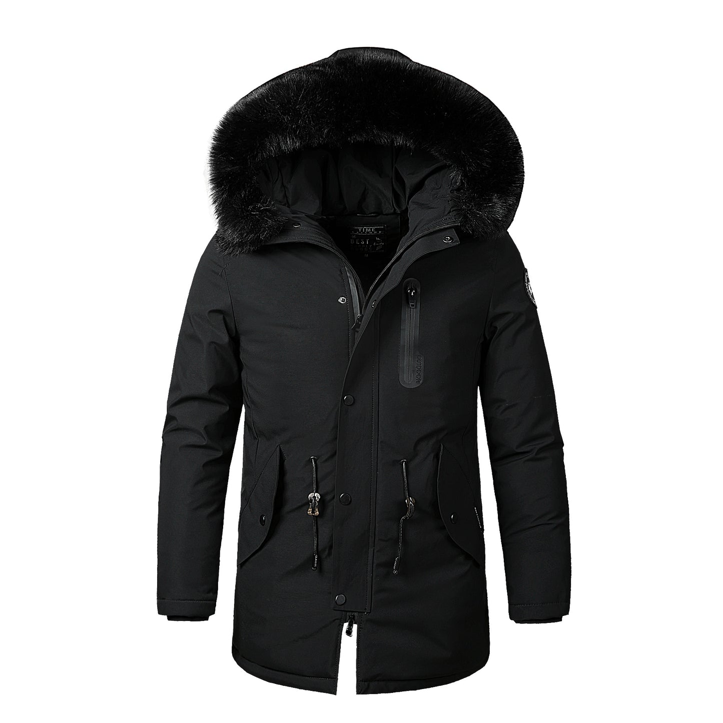 Thick warm cotton coat long men's fashion cotton clothes