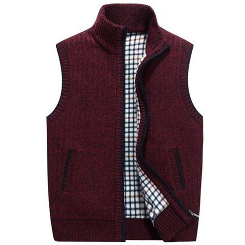 Knitted sweater vest