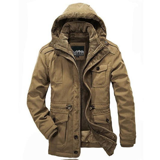 Herren Winterjacke mit abnehmbarer Kapuze