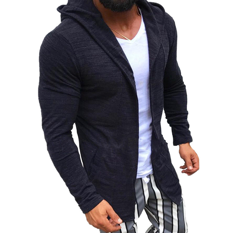 Long sleeve hooded cardigan sweater