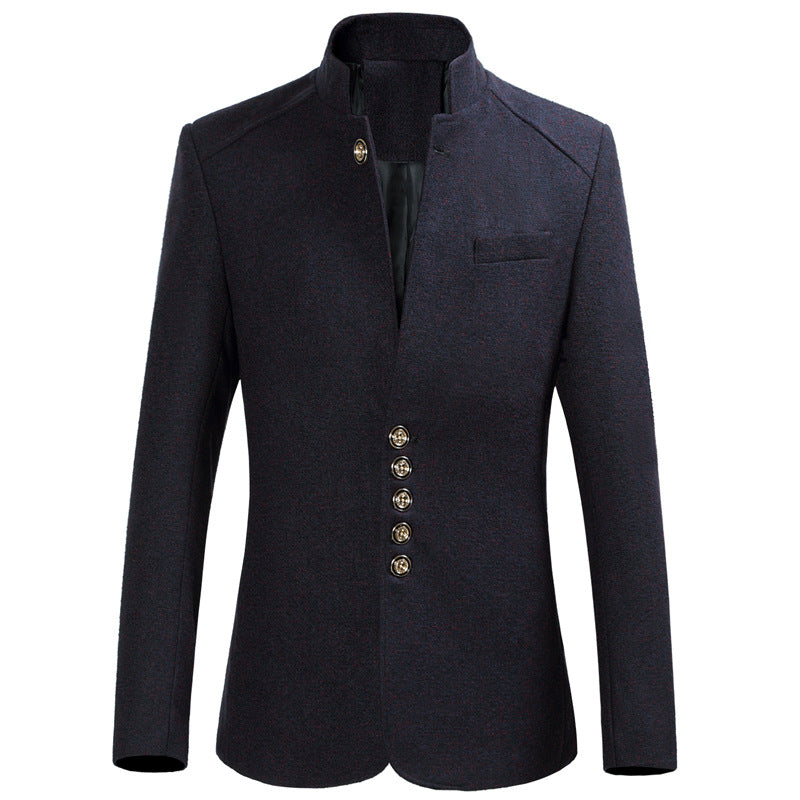 Slim-fit collar small suit