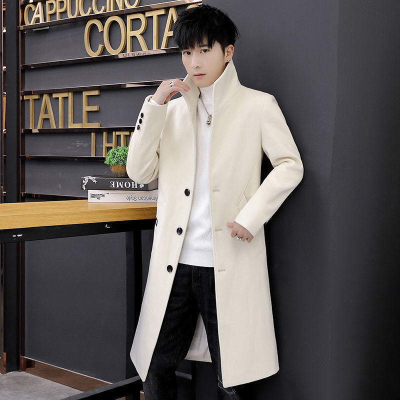 Men's Mid-length Trench Coat