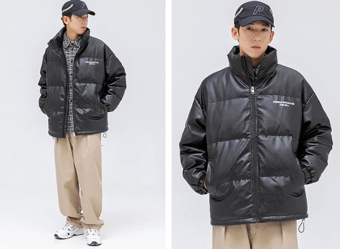 White Duck Down Stand-up Collar Down Jacket Men