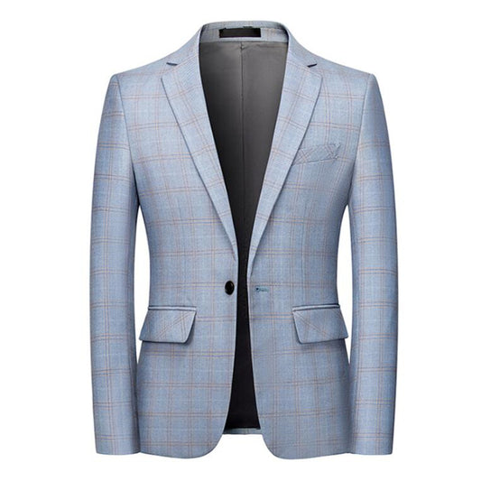 Men's Slim Fit British Check Small Blazer