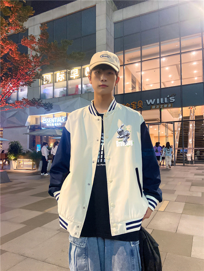 Men's Casual Sports Baseball Uniform Jacket