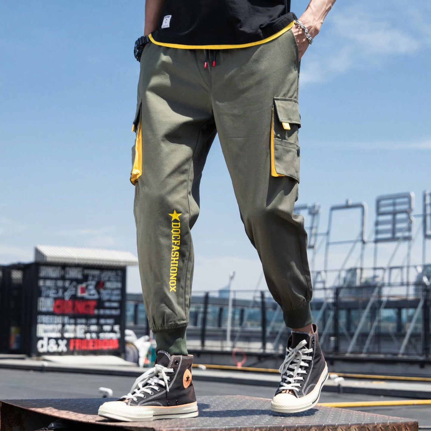 Loose legged sport spring and autumn long pants