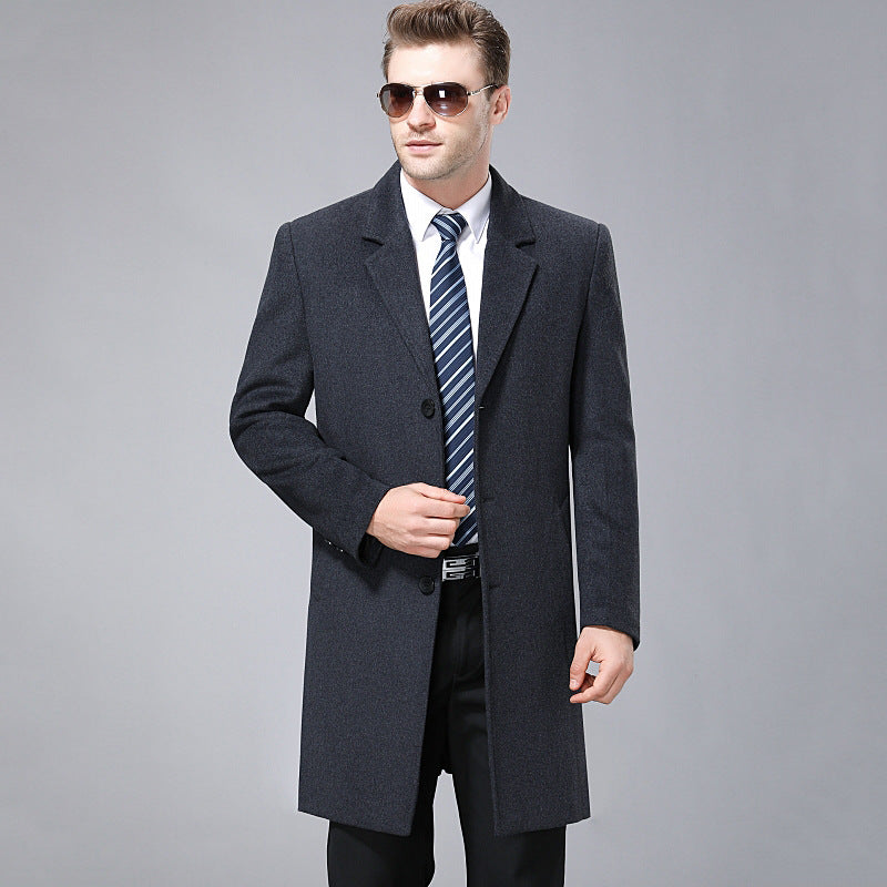 Men cashmere coat