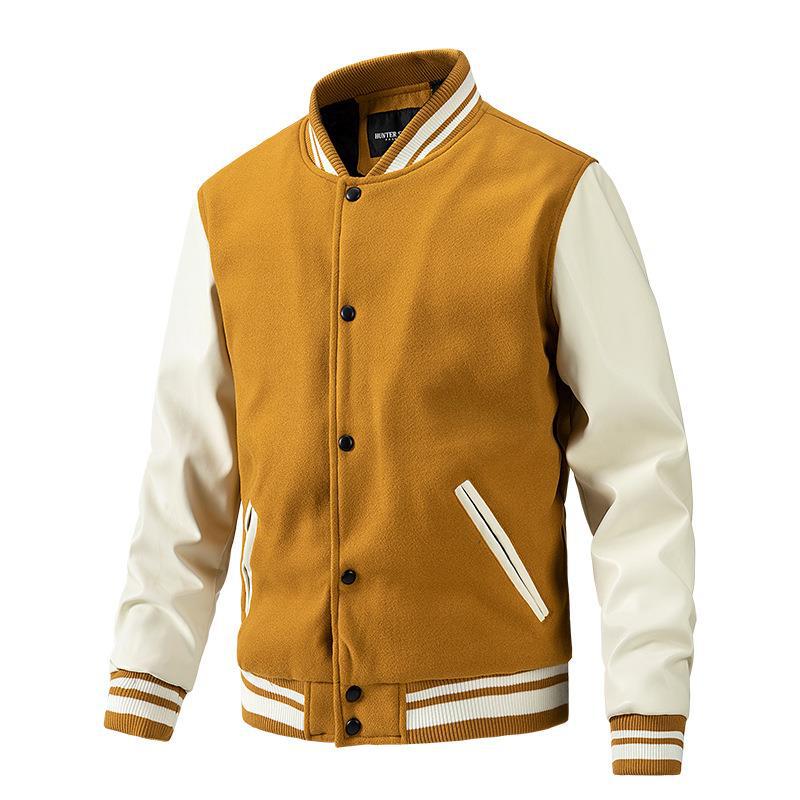 Men's Colorblock Coat Spring And Autumn New Style