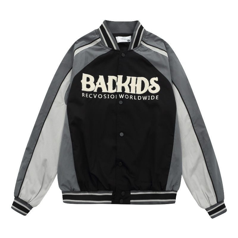 Men's Patchwork Baseball Jacket