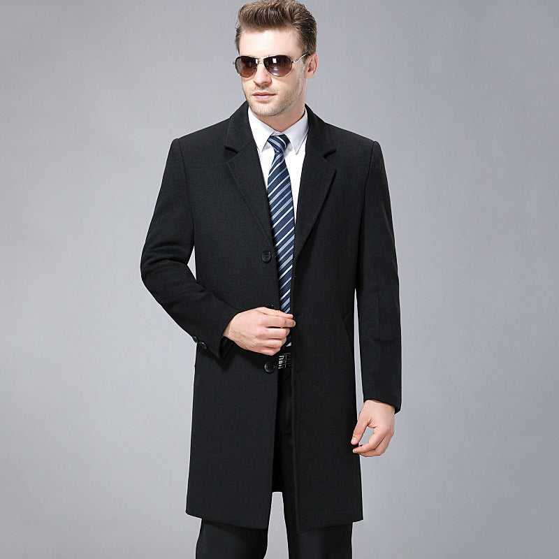 Men cashmere coat