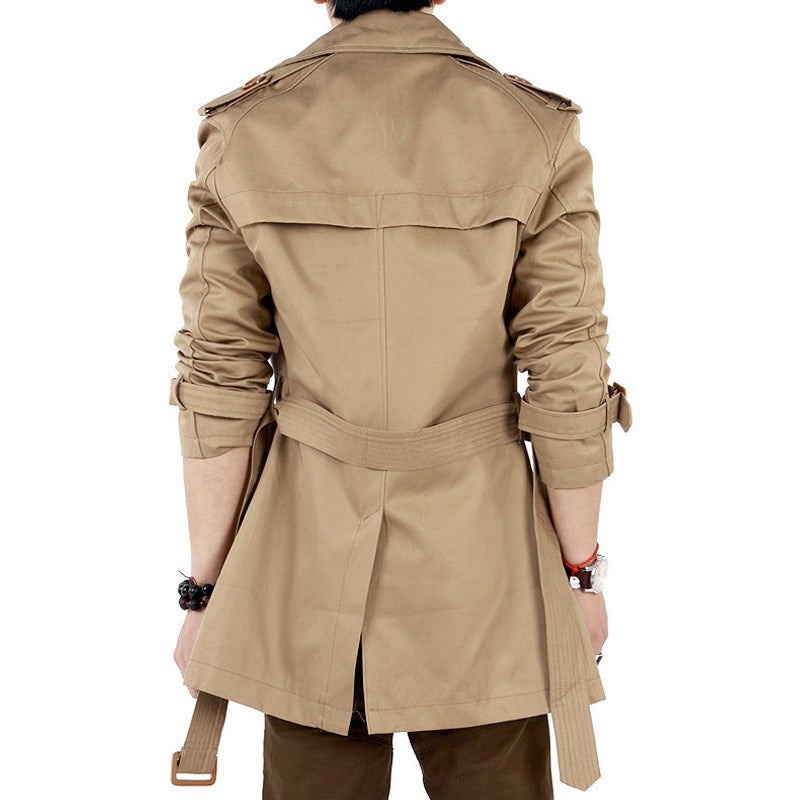 Mittellanger Herren-Trenchcoat