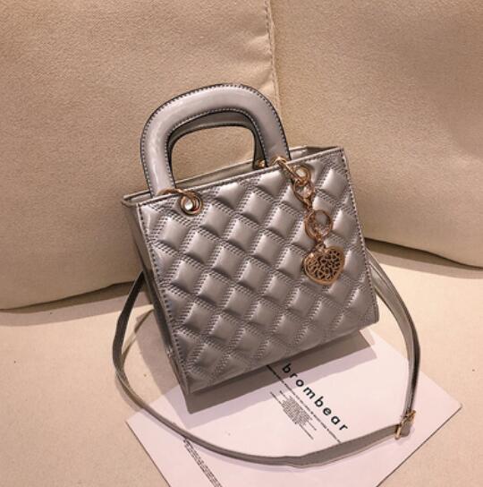 Luxury Brand Tote bag Fashion New High Quality Patent Leather Women's Designer Handbag Lingge Chain Shoulder Messenger Bag