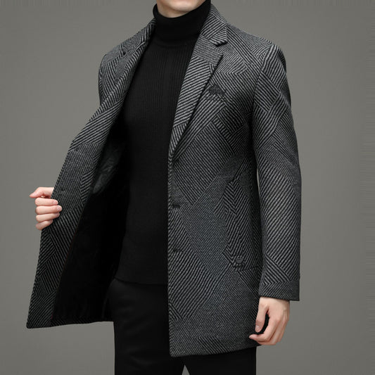 Men's Cashmere Warm Woolen Coat