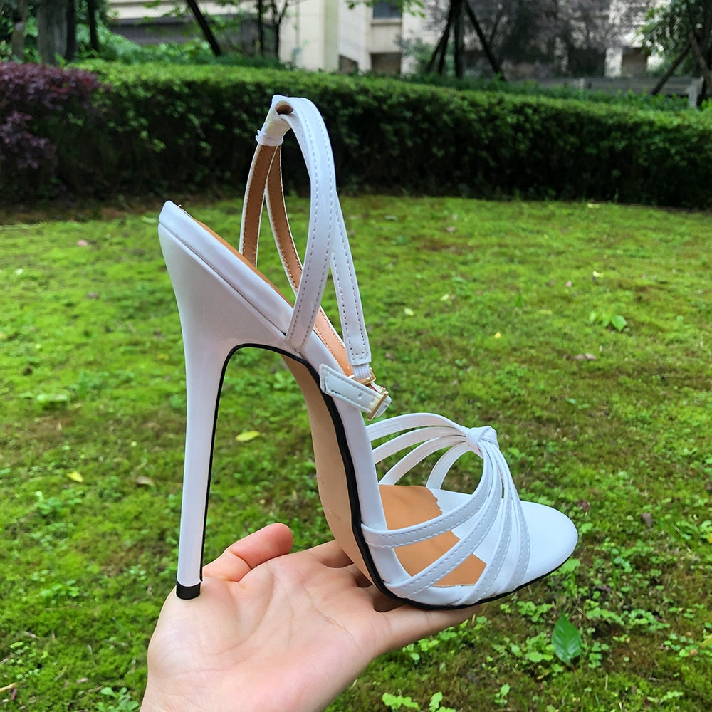 Tikicup Sexy Stiletto Sandals Pumps Women Extremely High Heel Shoes