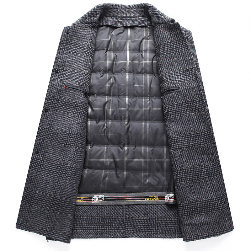Mid-length Wool Double-faced Woolen Coat