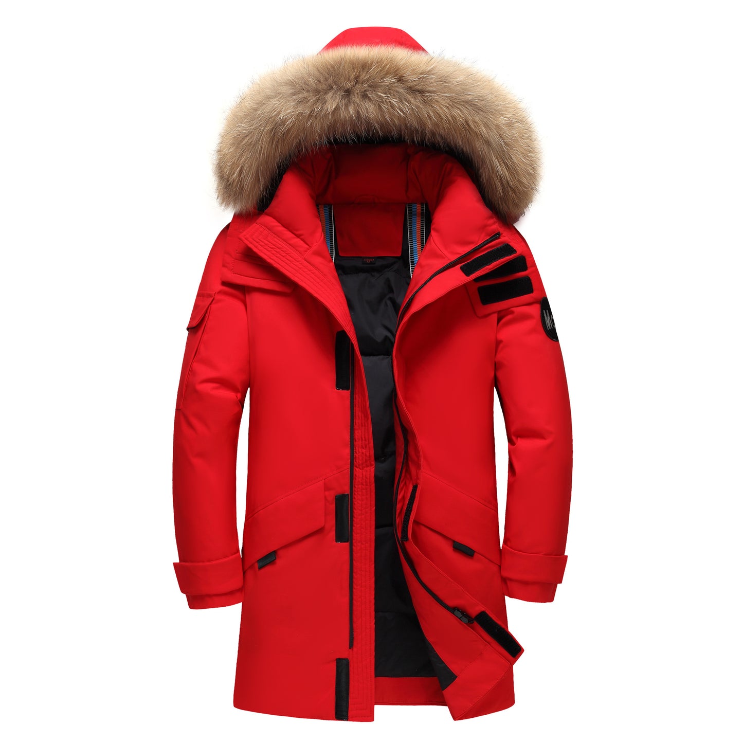 Couple Wear Down Jacket Men's And Women's Mid-length Youth Winter