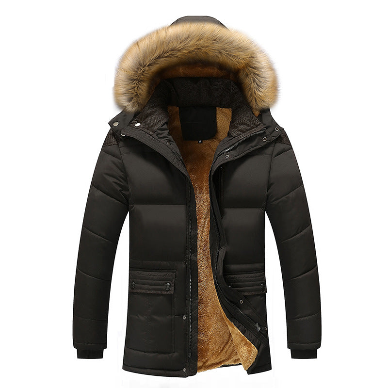 Winterjacke Herren Baumwolljacke mit Kapuze