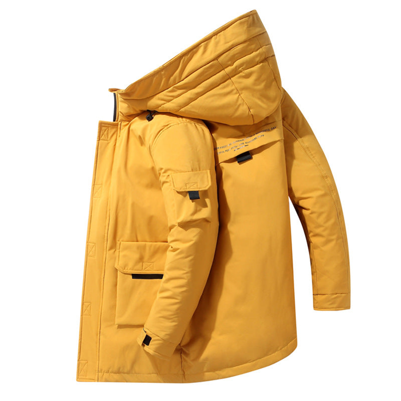 Hooded Warm Down Jacket Male