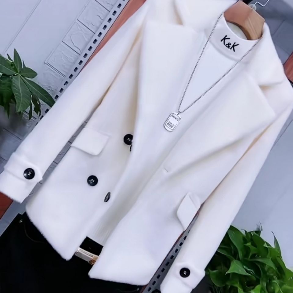 Men's Mid-length Trench Coat Imitation Mink Fleece