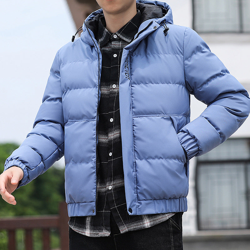 Men's Cotton-padded Jacket Plus Sizewarm Tiger Head Stand-up Collar