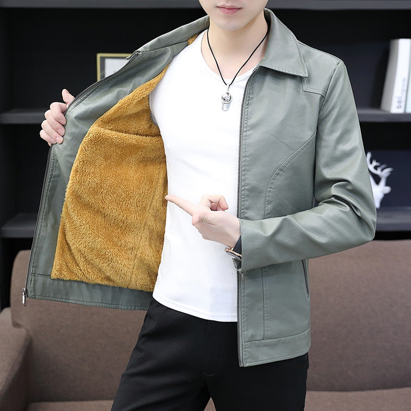 Men's Thin Leather Jacket