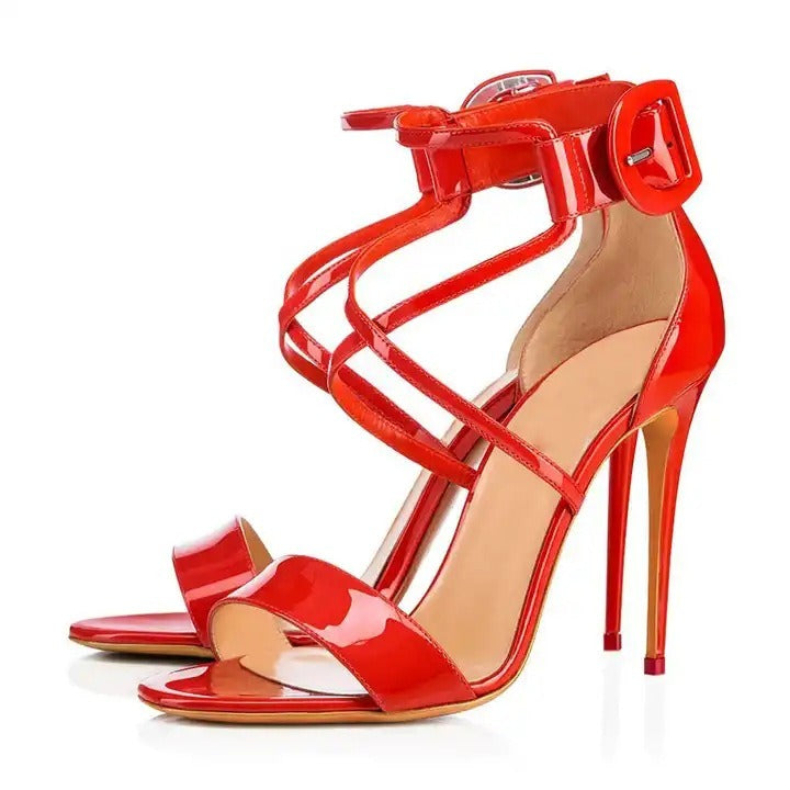 Handgefertigte High Heels Damensandalen