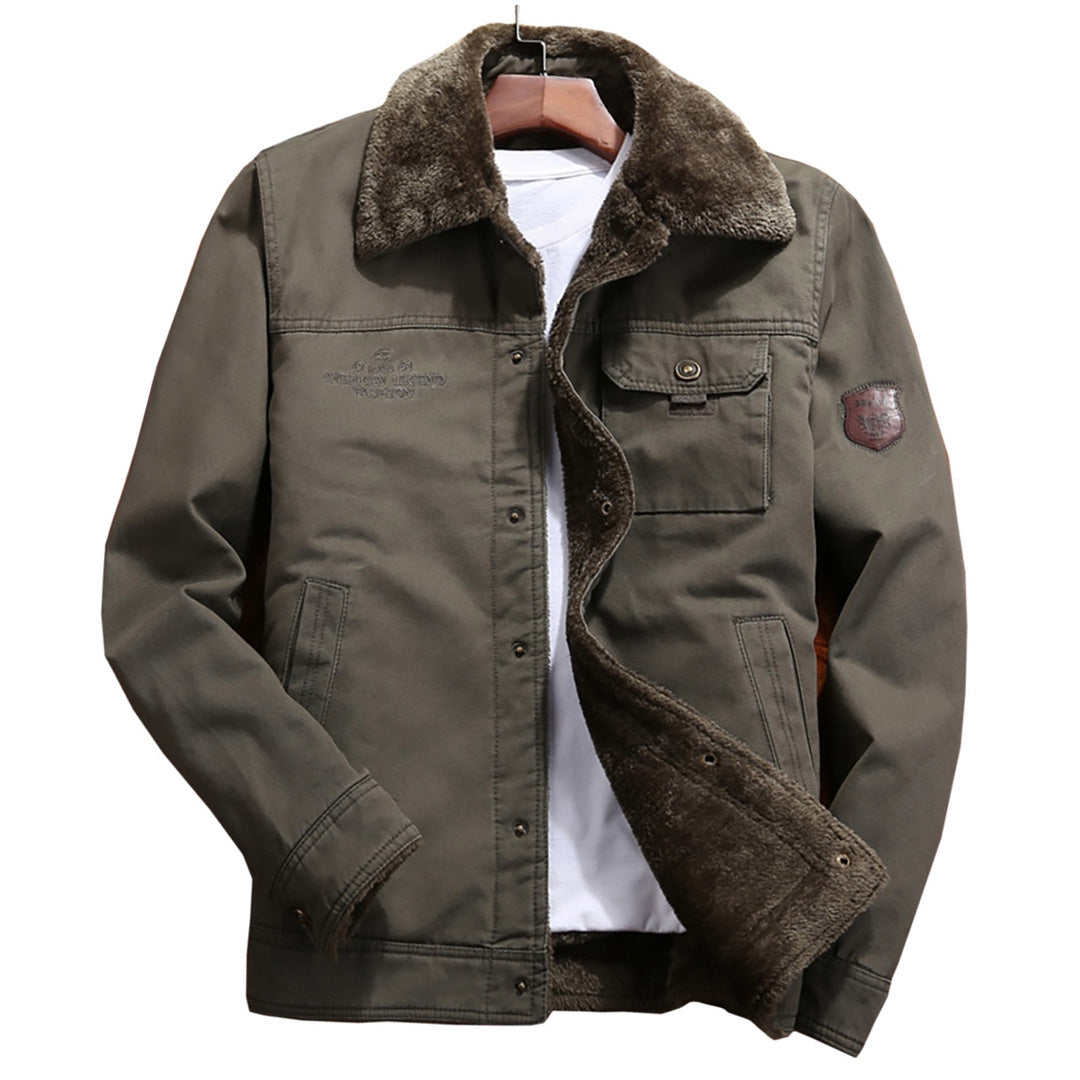 Samt Baumwolljacke Herren Winterjacke