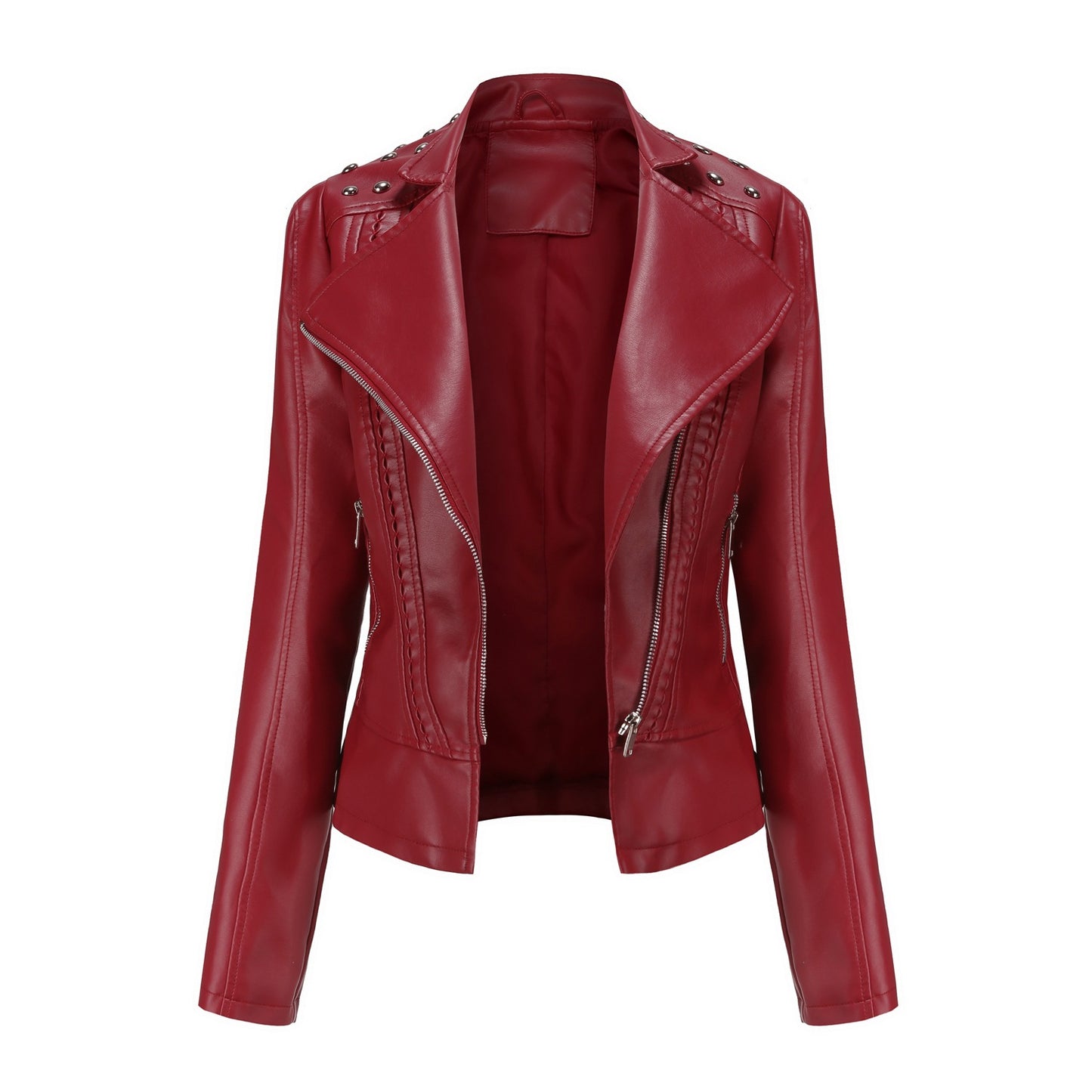 Women's Leather Jacket Slim Thin Small Coat