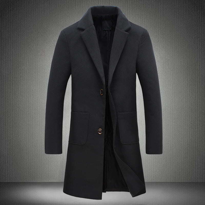 Men's Slim Woolen Coat