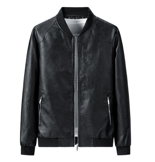 Men's Spring And Autumn Leather Jacket